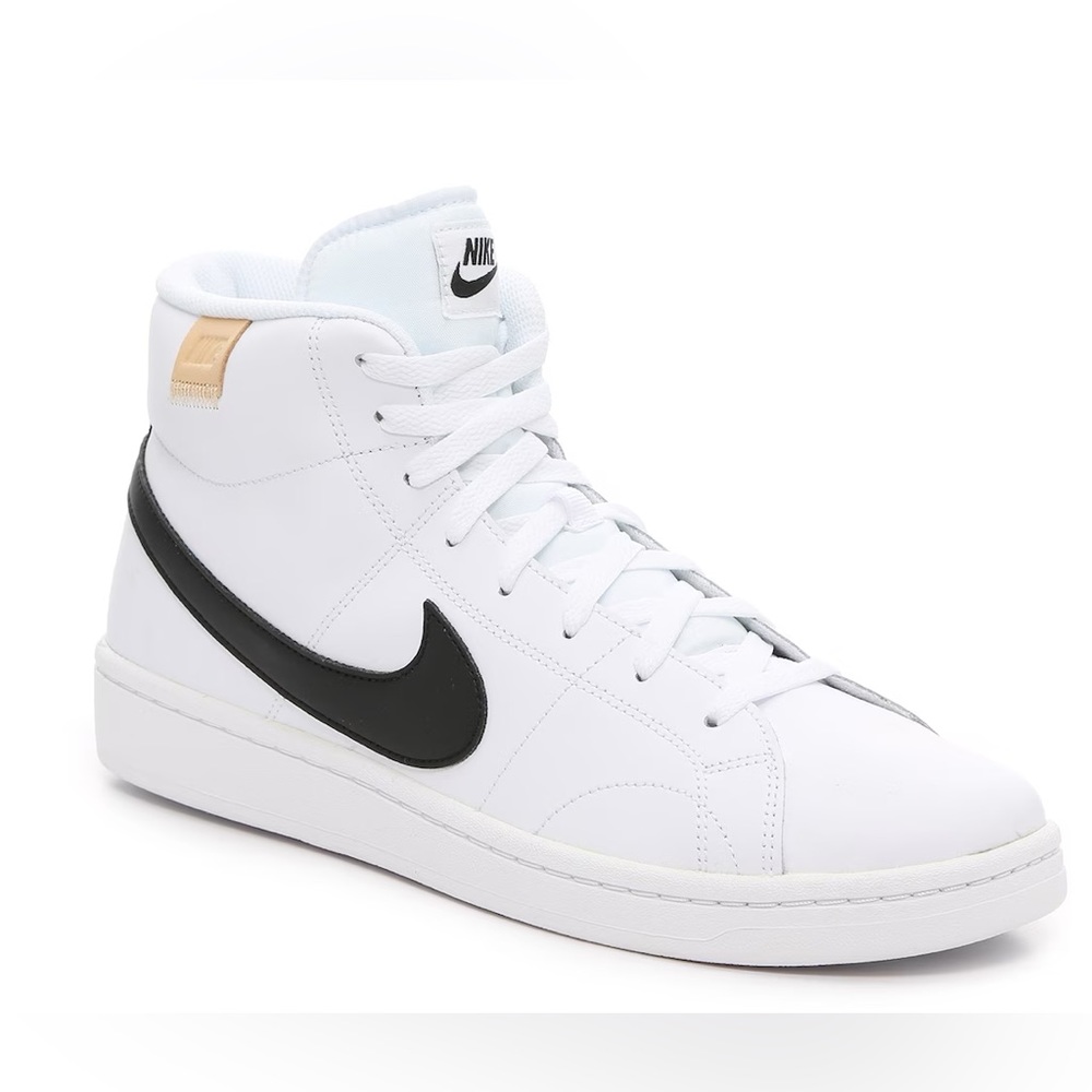White and black Nike Court Royale 2 Mid-Top Sneaker